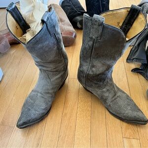 Tony Lama Gray Leather Boots